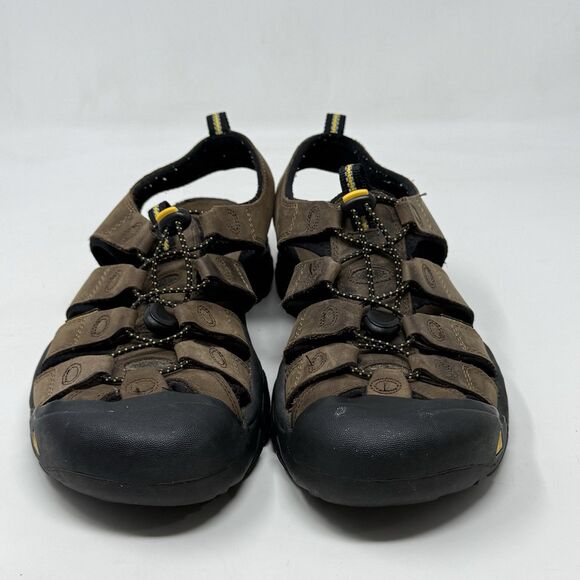 Keen Newport Sandals Mens 9.5 Brown Leather Hiking Waterproof Ankle Strap main image 6